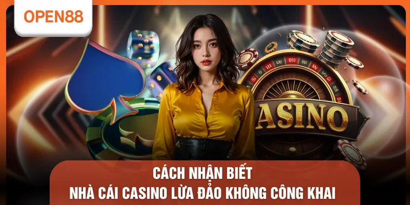Cách nhận biết nhà cái casino lừa đảo không công khai 